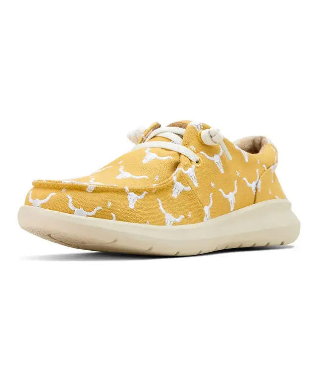 Ariat Hilo Doodle Mustard Steer Heads Shoe