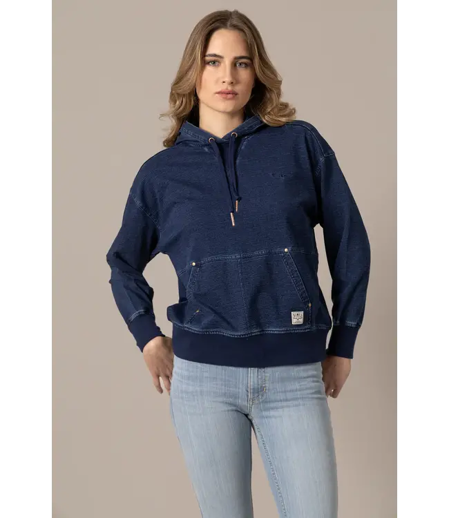 Kimes Ranch Hoodie Western à Capuchon Tess Indigo Blue