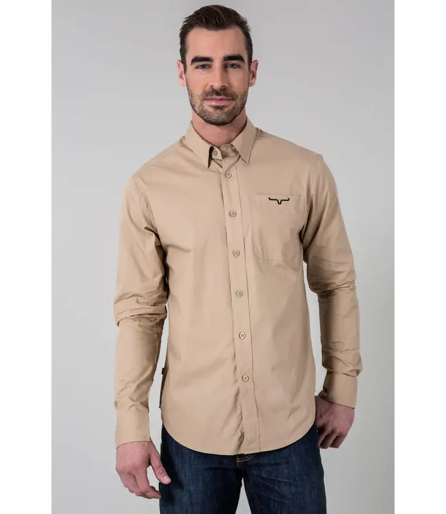 Kimes Ranch KR Team Dress Khaki Shirt