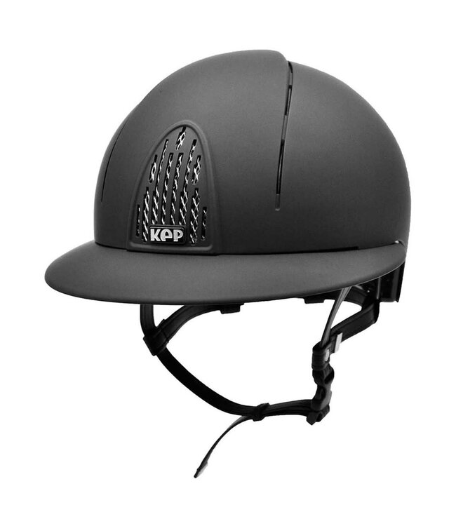 KEP Helmet Smart Textile Black with Large Visor and Medium Shell