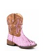 Roper Bottes Western pour Fillette Pink Glitter Stars