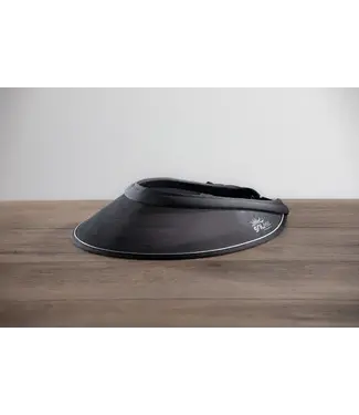 soless Black Visor with silver trim