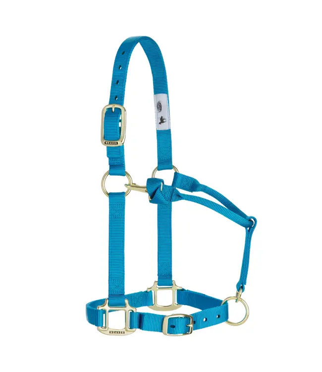 Weaver Original Adjustable Hurricane Blue Chin & Throat Snap 1'' Halter