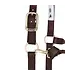 Weaver Original Adjustable Chocolate Chin & Throat Snap 1'' Halter