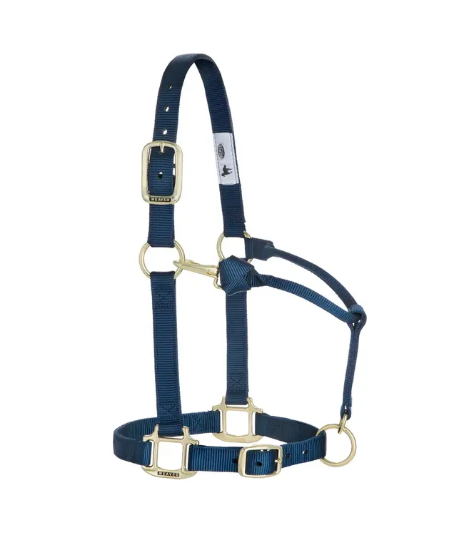 Weaver Licou en Nylon 1'' Ajustable Bleu Marin