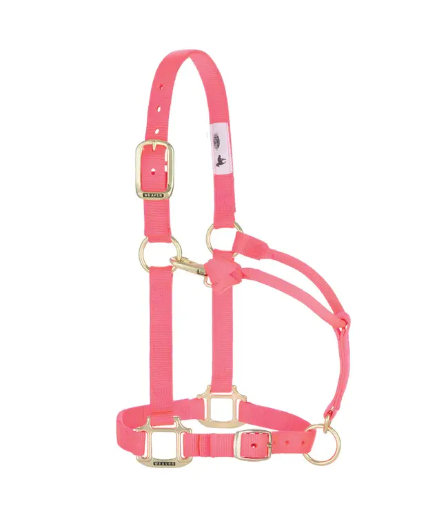 Weaver Original Adjustable Diva Pink Chin & Throat Snap 1'' Halter