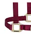 Weaver Original Adjustable Burgundy Chin & Throat Snap 1'' Halter