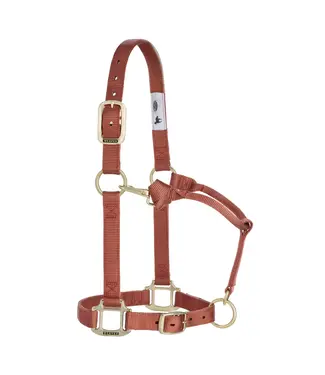 Weaver Original Adjustable Cinnamon Chin & Throat Snap 1'' Halter