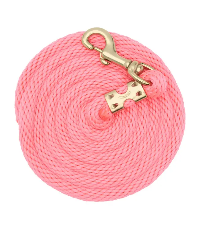 Weaver Poly Lead Diva Pink Rope with Brass Snap