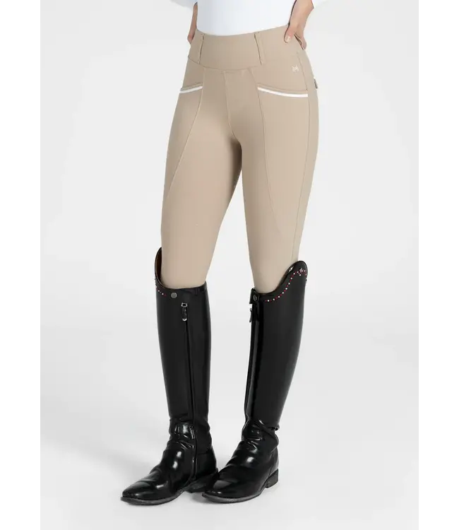 Maximilian Equestrian Beige Pro Riding Leggings