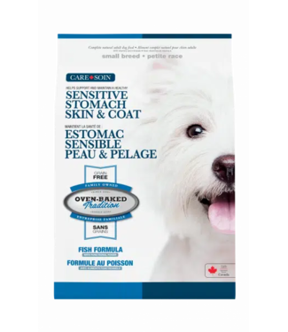 Oven-Baked Tradition Gamme Soin Recette Estomac Sensible & Peau/Pelage pour Chien Adulte Petite Race