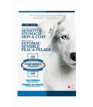 Oven-Baked Tradition Gamme Soin Recette Estomac Sensible & Peau/Pelage pour Chien Adulte