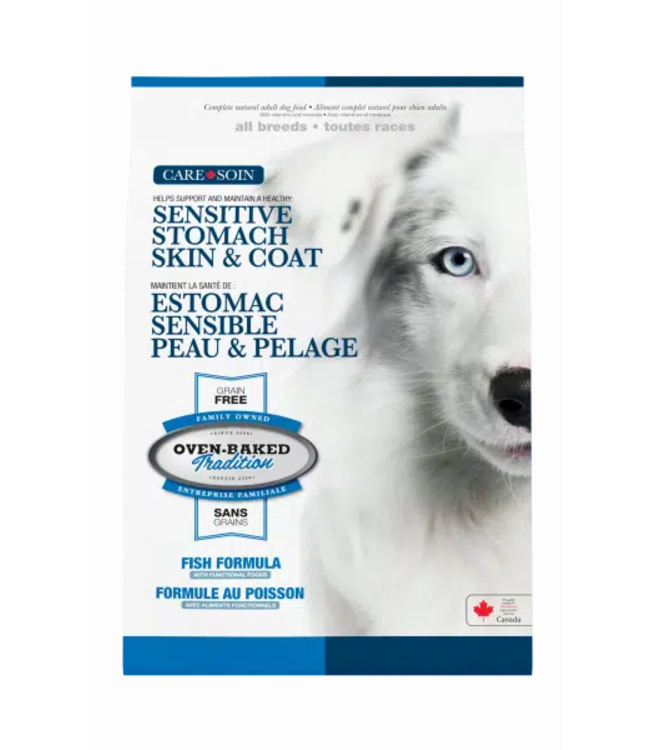 Oven-Baked Tradition Gamme Soin Recette Estomac Sensible & Peau/Pelage pour Chien Adulte