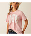 Ariat T-Shirt Howdy Acid Wash Pink