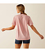 Ariat T-Shirt Howdy Acid Wash Pink
