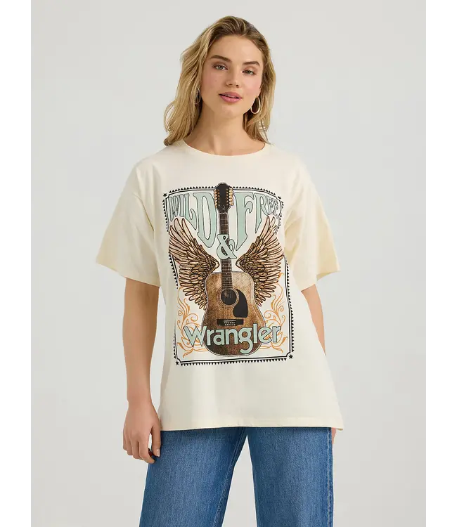 Wrangler Western Graphic Wild & Free Oversized Tee
