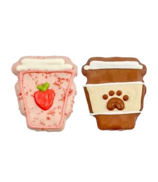 Bosco & Roxy's Biscuit Artisanal Café Pawsome Pink Smoothie & Barkuccino