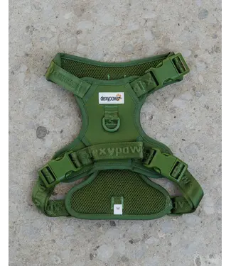Dexypaws Harnais de Marche No-Pull Vert Camouflage pour Chien