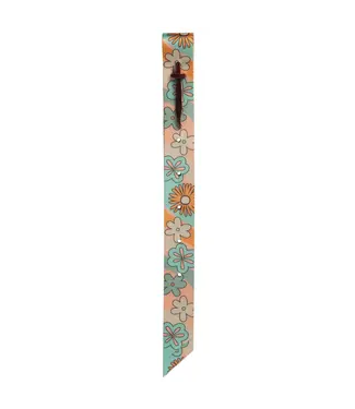 Weaver Patterned Tie Strap Retro Flower w/Holes