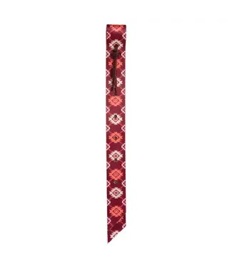 Weaver Patterned Tie Strap Plaid Aztec w/Holes