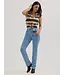 Wrangler Camisole Bold Sans Manches Tie Front Horse Stripe
