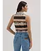 Wrangler Camisole Bold Sans Manches Tie Front Horse Stripe