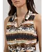 Wrangler Camisole Bold Sans Manches Tie Front Horse Stripe
