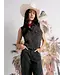 Wrangler Frayed Denim Crop Western Snap Tank