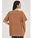 Wrangler Caramel Acid Wash Graphic Oversized