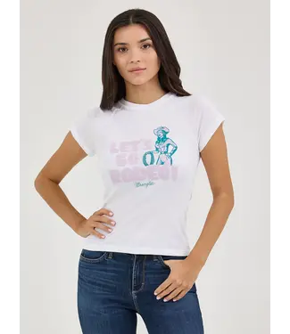 Wrangler Shrunken Western Let's Go Rodeo Tee