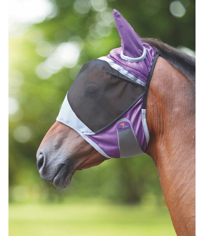Shires Equestrian Masque à Mouches FlyGuard Pro Deluxe w/Oreilles