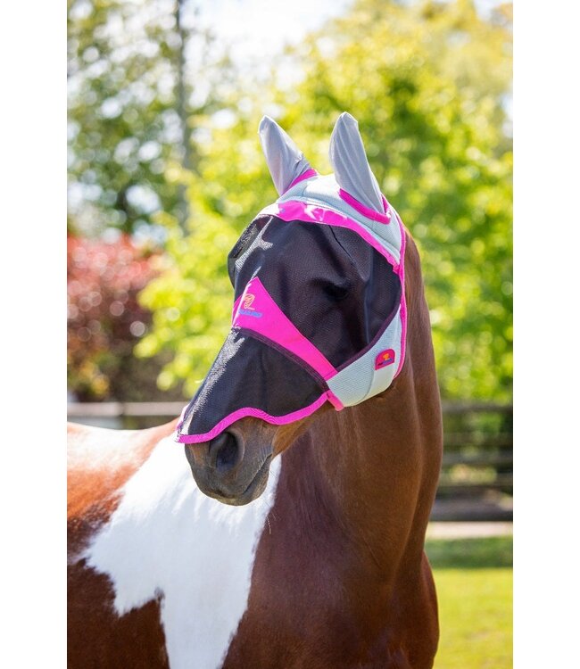Shires Equestrian Masque à Mouches FlyGuard Pro Air Motion w/Oreilles & Nez