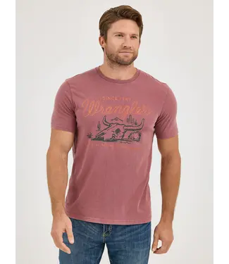 Wrangler Ginger Steerhead Mineral Wash Graphic T-Shirt