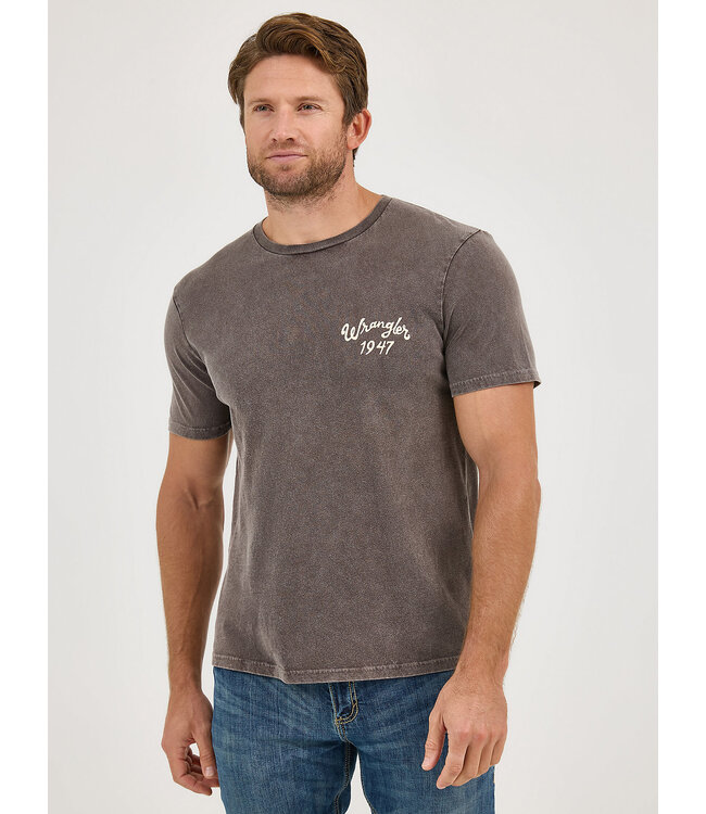 Wrangler T-Shirt Mineral Wash Back Graphic Ganache