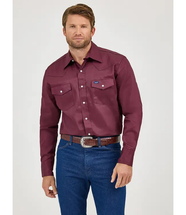 Wrangler Chemise Western Work Snap Red Oxide