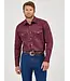 Wrangler Firm Finish Red Oxide Twill Western Snap Work Shirt