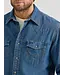 Wrangler Classic Mid Wash Denim Western Snap Shirt