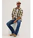 Wrangler Retro Premium Long Sleeve Western Snap Plaid Shirt