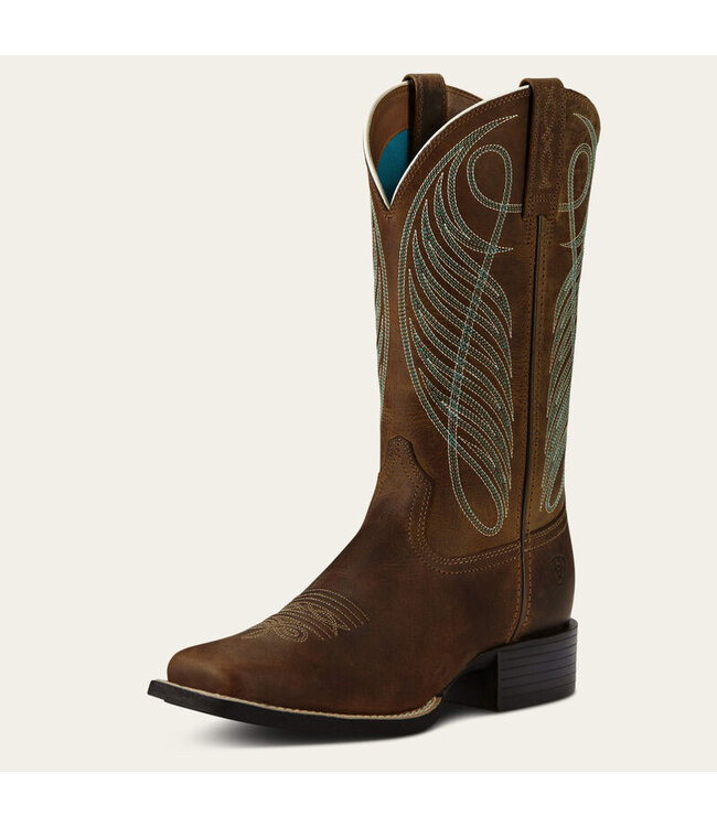 Ariat Round Up Wide Square Toe Western Boot