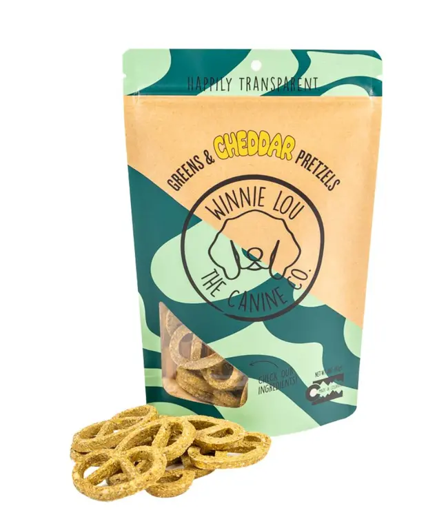 Winnie Lou Greens & Cheddar Pretzels