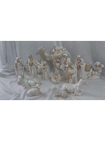 Creative Kreations Ceramics and Gifts RV Christmas Ceramic Natvity 15 piece set Hand Painted