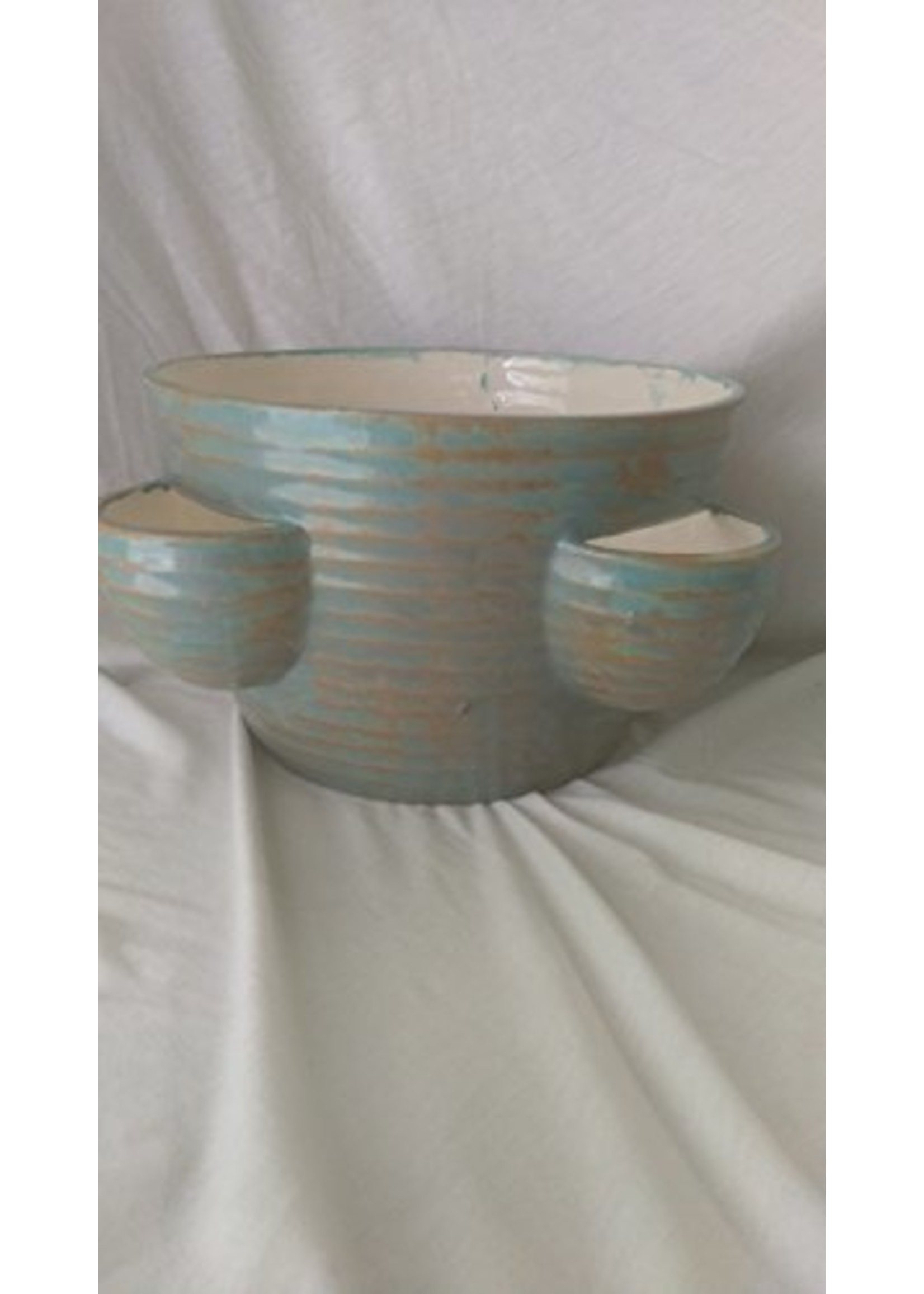 Creative Kreations Ceramics and Gifts Large Strawberry Ceramic Planter 9" x 6" Glaze Finish