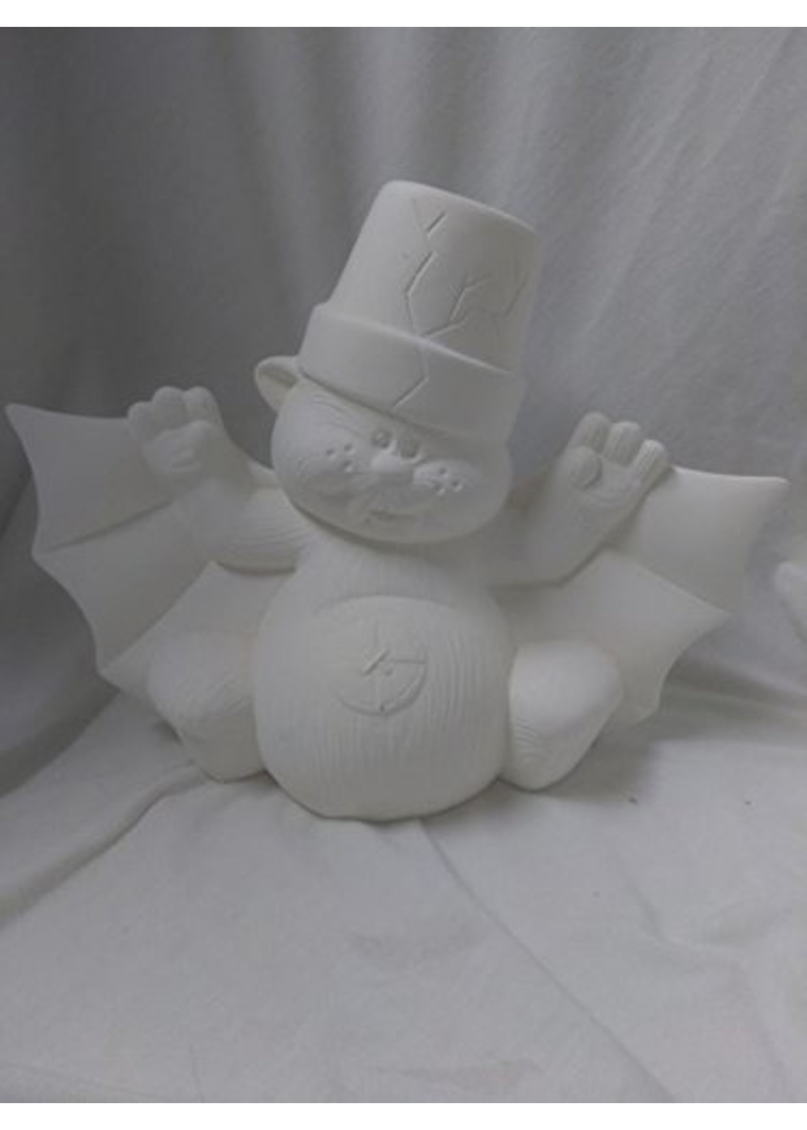 Creative Kreations Ceramics and Gifts Cracked Pot Bat 9" Ceramic Bisque Ready to Paint
