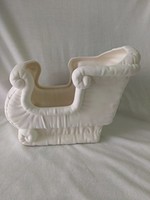 Creative Kreations Ceramics and Gifts Soft Sculpture Santa Sleigh 8" x 6" Ceramic Bisque, Ready to Paint