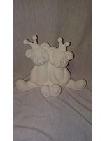Creative Kreations Ceramics and Gifts Bumble Bee Cuddle Bears 7" Ceramic Bisque, Ready to paint