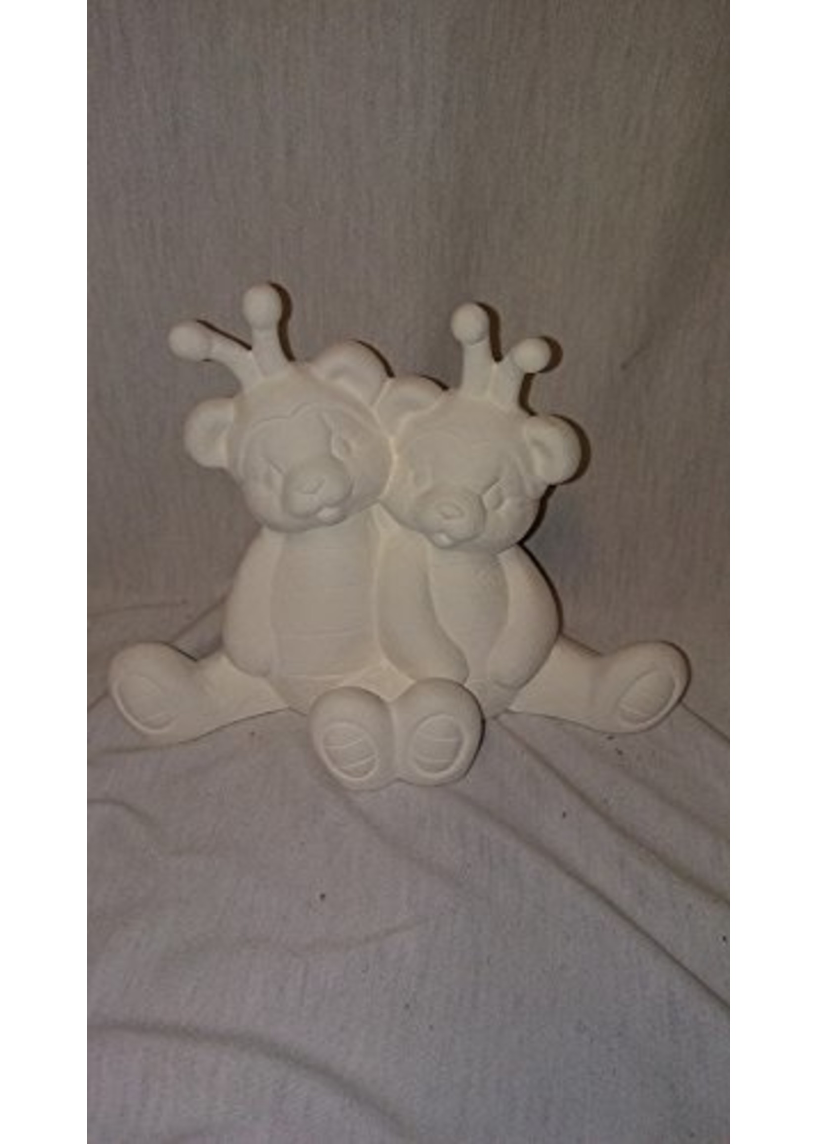 Creative Kreations Ceramics and Gifts Bumble Bee Cuddle Bears 7" Ceramic Bisque, Ready to paint