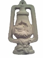 Creative Kreations Ceramics and Gifts Mouse in Lantern 3" Christmas Tree Ornament, Ceramic Bisque, Ready to Paint