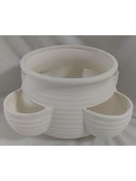 Creative Kreations Ceramics and Gifts Med Strawberry Planter 6" x 5" Ceramic Bisque, Ready to Paint