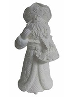 Creative Kreations Ceramics and Gifts Gingerbread Santa 14" Ceramic Bisque, Ready to Paint
