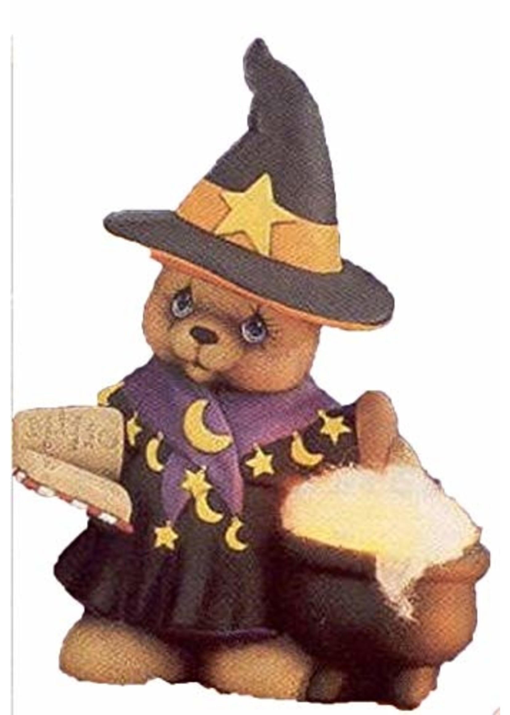 Creative Kreations Ceramics and Gifts Witch Bear Girl 11" Ceramic Bisque, Ready to Paint